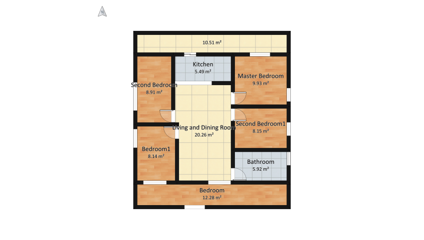 Muñoz Home floor plan 107.26