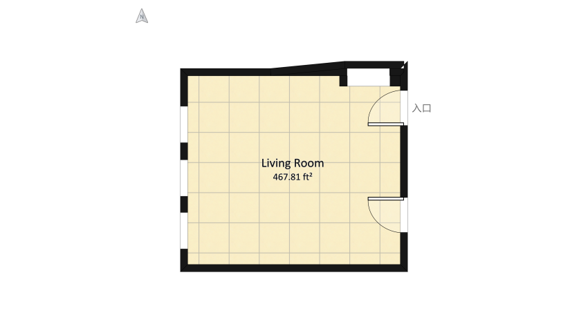 Here lives the Elegance - Living Room floor plan 77.15