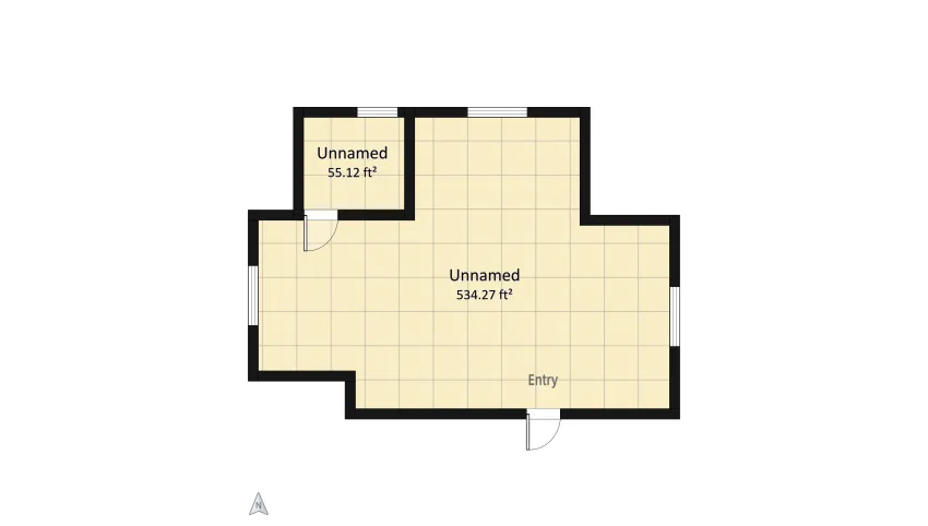 flat/apartment floor plan 54.76