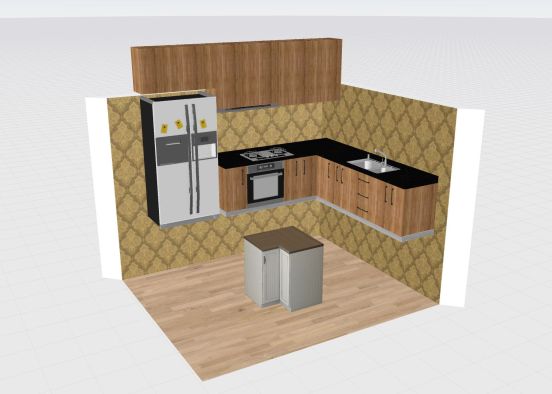 Room Planning - Service Area: KITCHEN Design Rendering