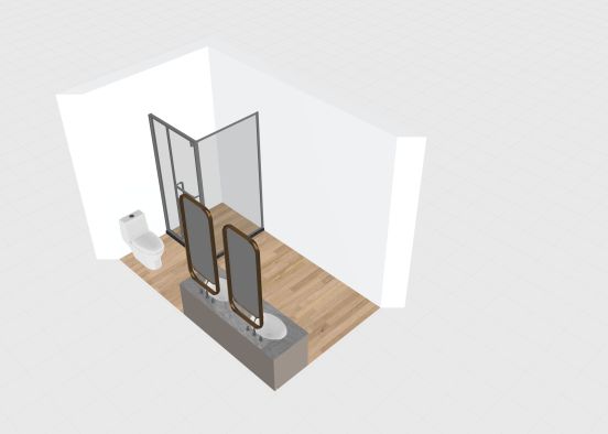 Noble Primary Bathroom -- Matt Floorplan Design Rendering