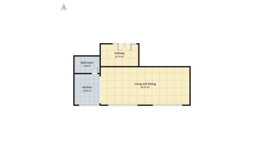 Super Container Home floor plan 101.7