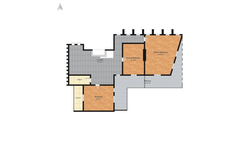 Periklis, modern villa.  Exterior design & floor plan floor plan 483.11
