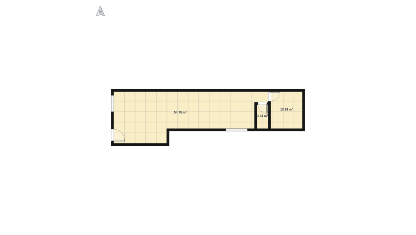 Projeto Minha Casa - Conceito Aberto Perspectiva floor plan 67.12