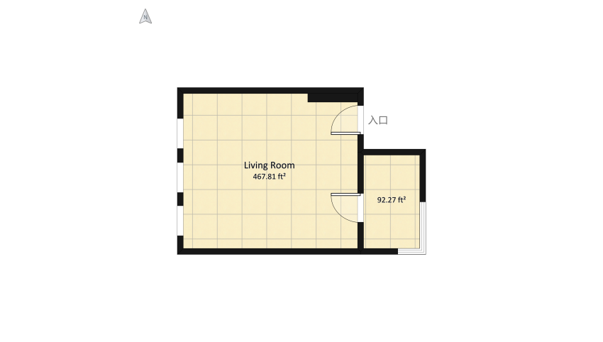 #OceanContest - Blues Apartment floor plan 57.46