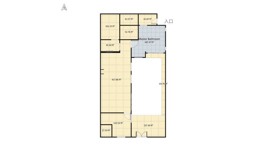 New Villa Design floor plan 161.58
