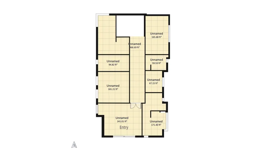 Bedroom floor plan 134.48