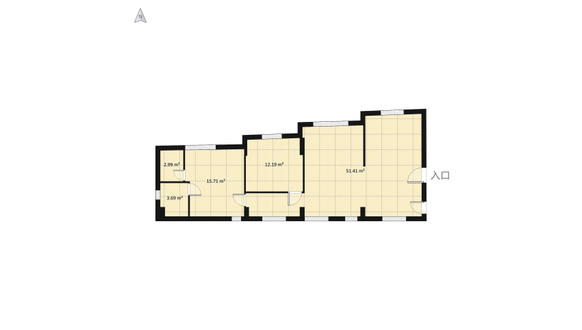 100 MSQ Apartment floor plan 117.62