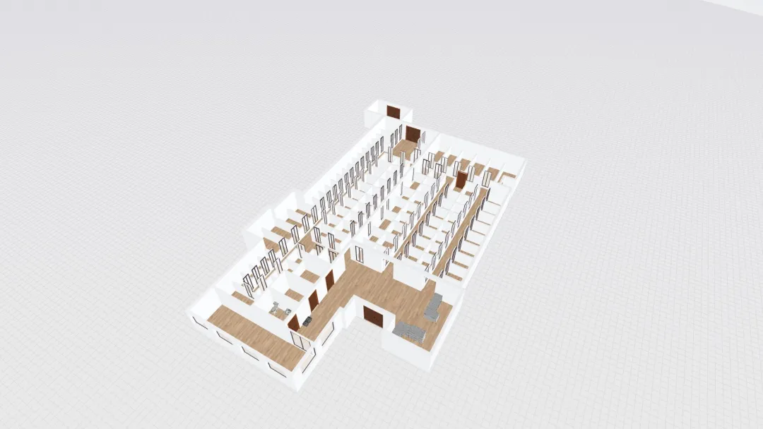 2616 Atlantic New Office Floor Plan opt b 3d design renderings