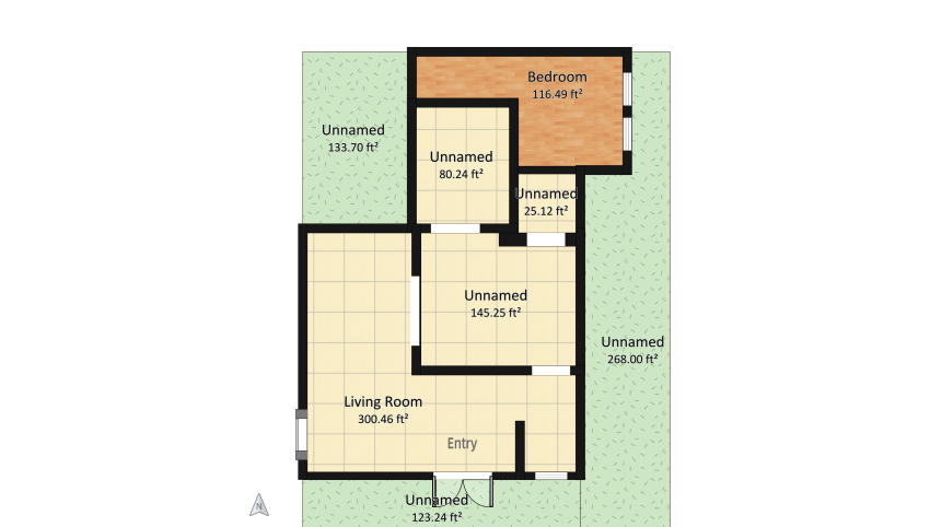 Morden Apartment floor plan 110.79