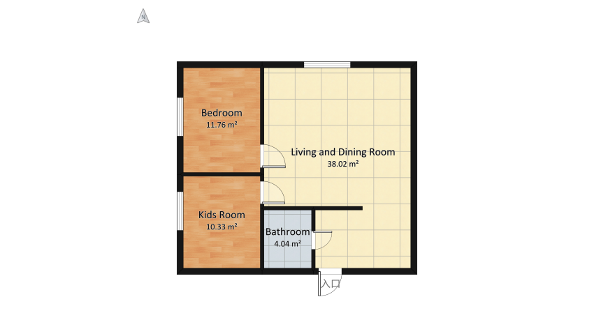 #Residential -The comfort and the space floor plan 70.46