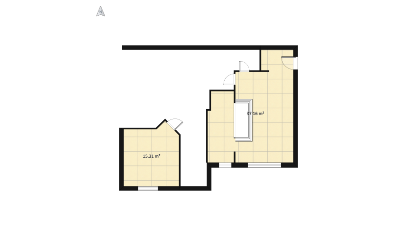 Appartamento contemporaneo floor plan 59.76