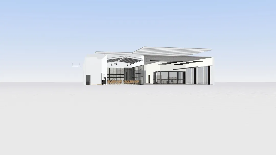 Автостанция Volvo 2й этаж 3d design renderings
