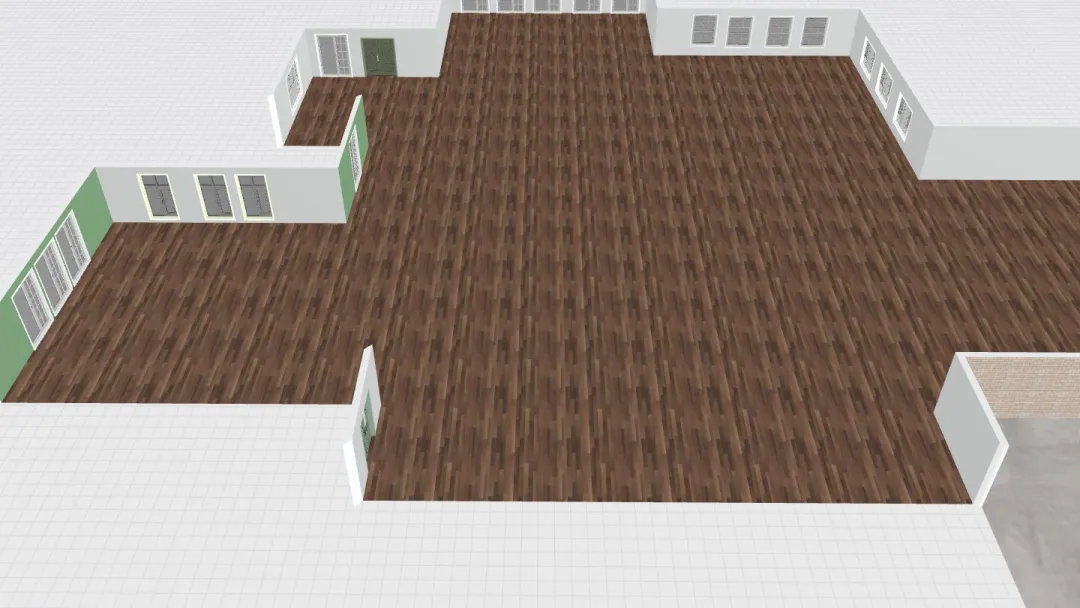 Cool Mint House(Unfurnished ver.) 3d design renderings
