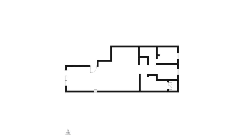 Room 1- Classic Black and White floor plan 0