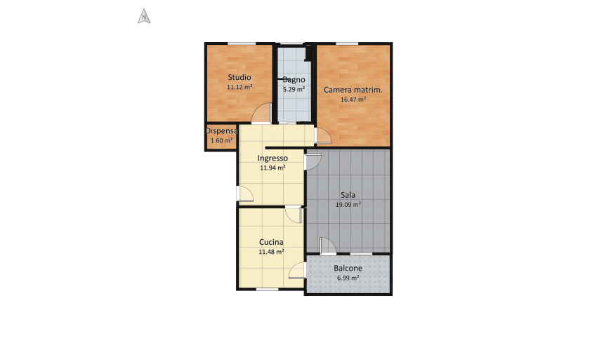 Salotto-1a-versione floor plan 84.2
