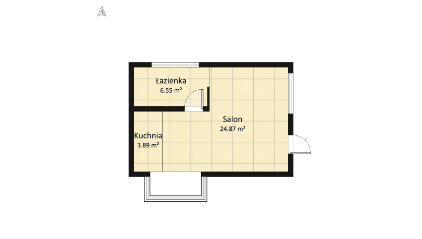 Rammed Earth House floor plan 64.33
