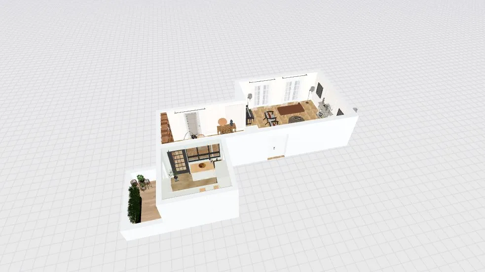 La vie en rose kitchen 3d design renderings