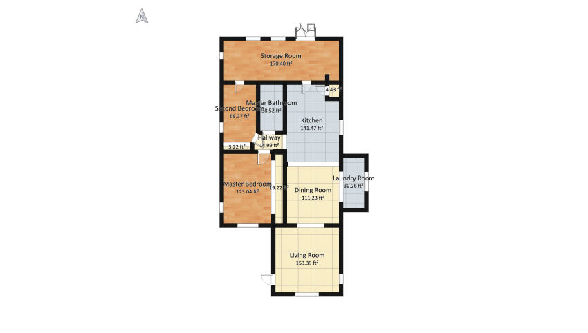 black floor plan 5786.23