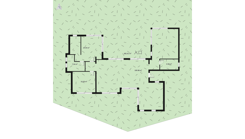 Garden studio floor plan 847.55