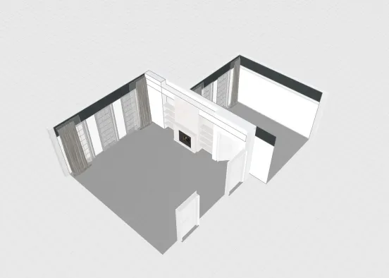 # Room 1- Classic Black and White Визуализация дизайна