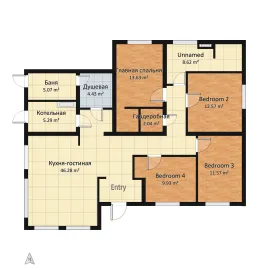 Professional interior design created with Homestyler 3D design software