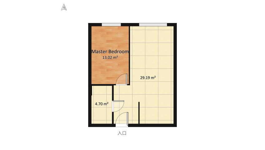 Apartament no. 36 floor plan 51.48