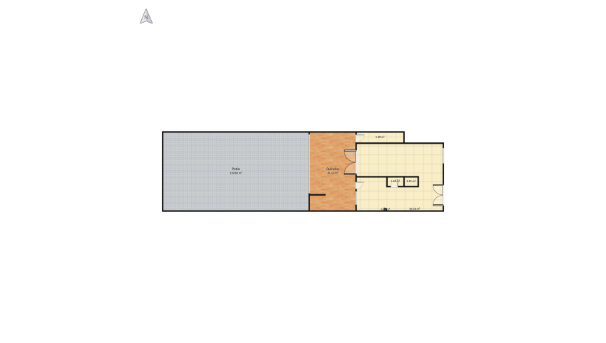 Quincho - Circulación Interior - Terraza floor plan 361.46