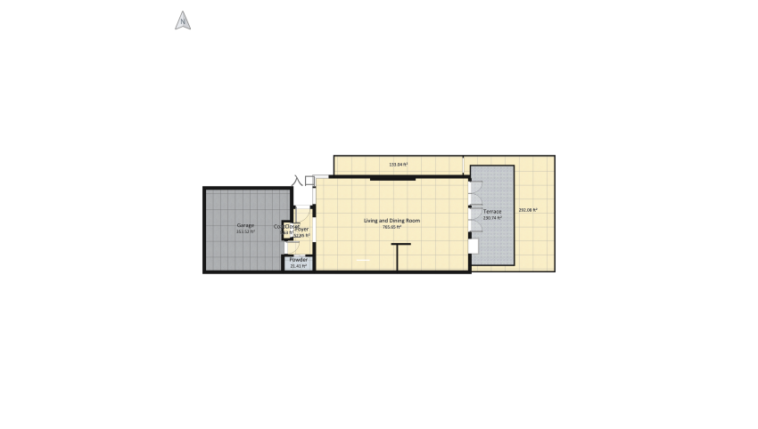 Main Level v3.5 floor plan 266.4