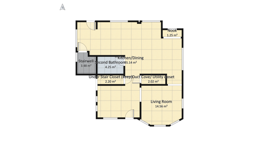 Pre-renovation Floor Plan floor plan 90.54