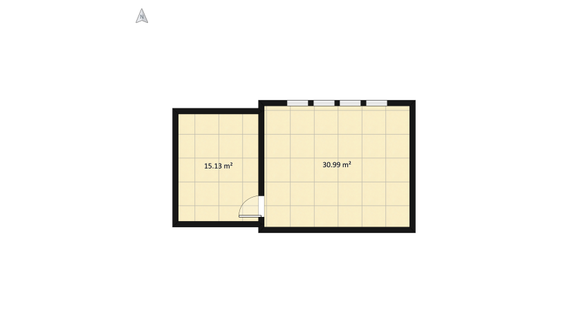 Master Bedroom & Bath floor plan 51.58
