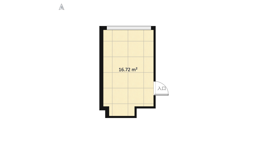 Beige bedroom floor plan 18.35