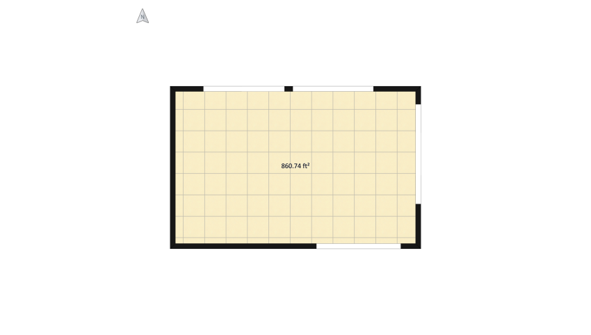 8 Industrial Style Tall Single Room floor plan 84.43
