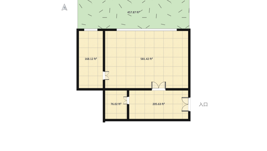 White cozy home floor plan 253.39