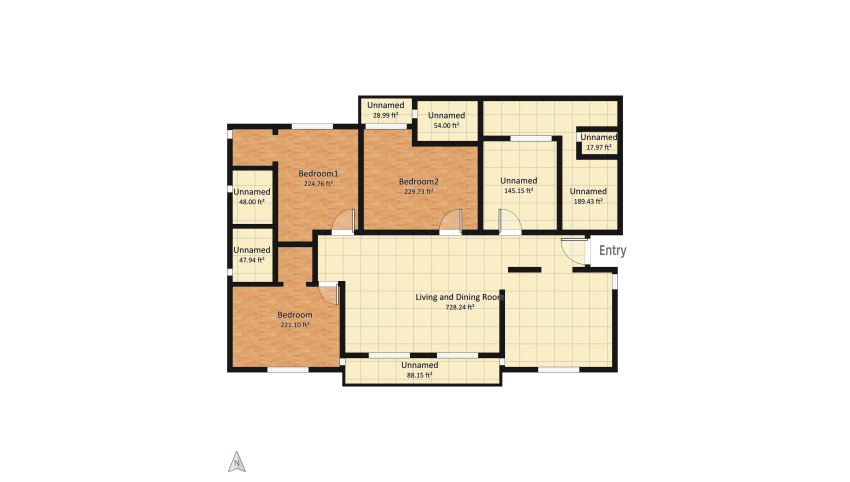 Mr. Ahmed's Living Room floor plan 187.99