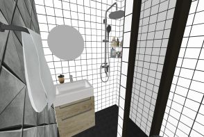 small bathroom renovation Design Rendering