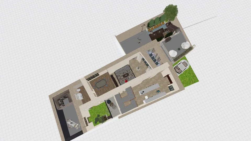 gharb 2 houses 3d design renderings