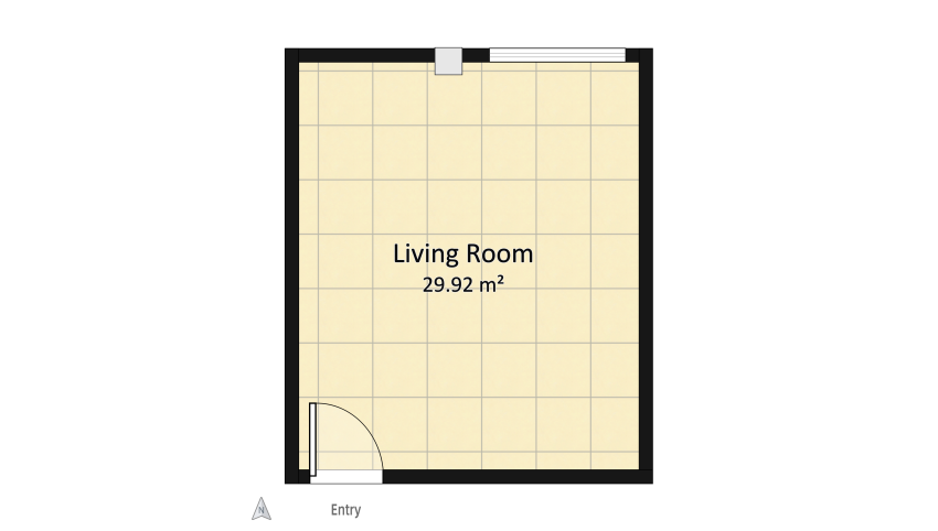 industrial design- living room floor plan 59.85