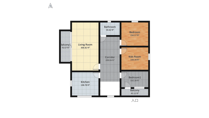 home floor plan 266.95