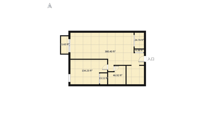 Apt floor plan 64.84