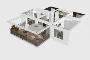 a simple house Design Rendering