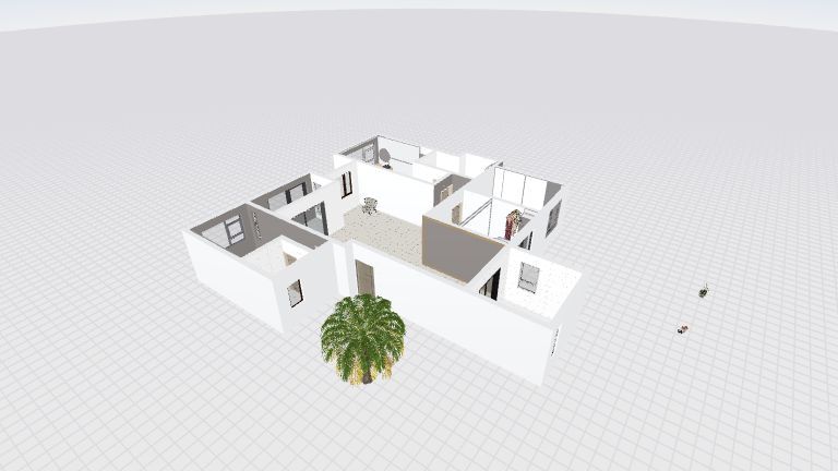 11 Three Bedroom Large Floor Plan_copy 3d design renderings