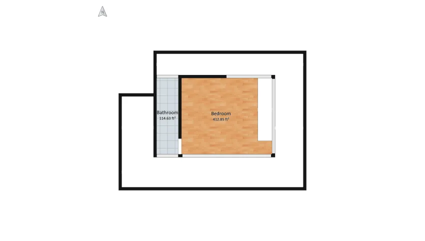 Urban Modern Minimalist Energy-Efficient Concrete & Glass Tiny House floor plan 303.06