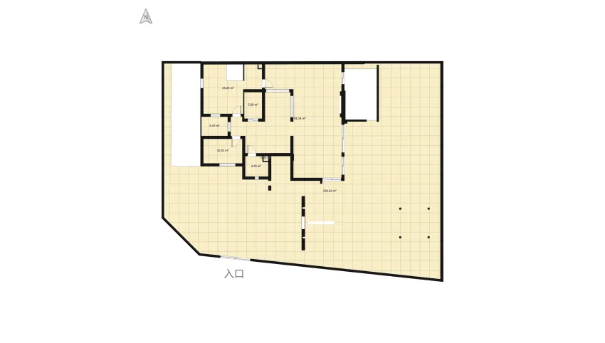 Copy of canapé etagères vide floor plan 949.7
