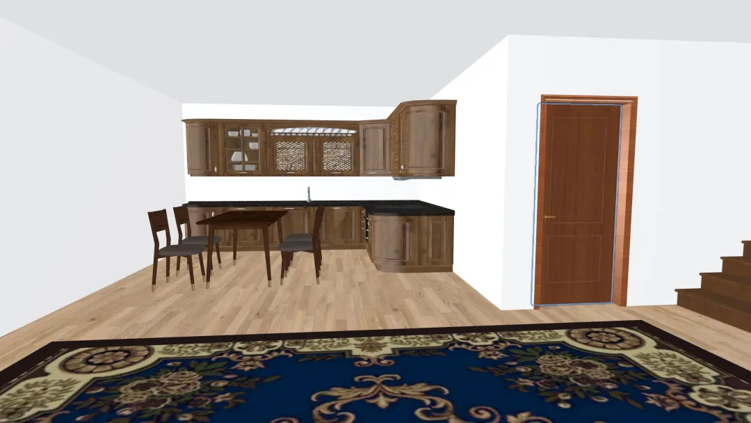 2 floored room 3d design renderings