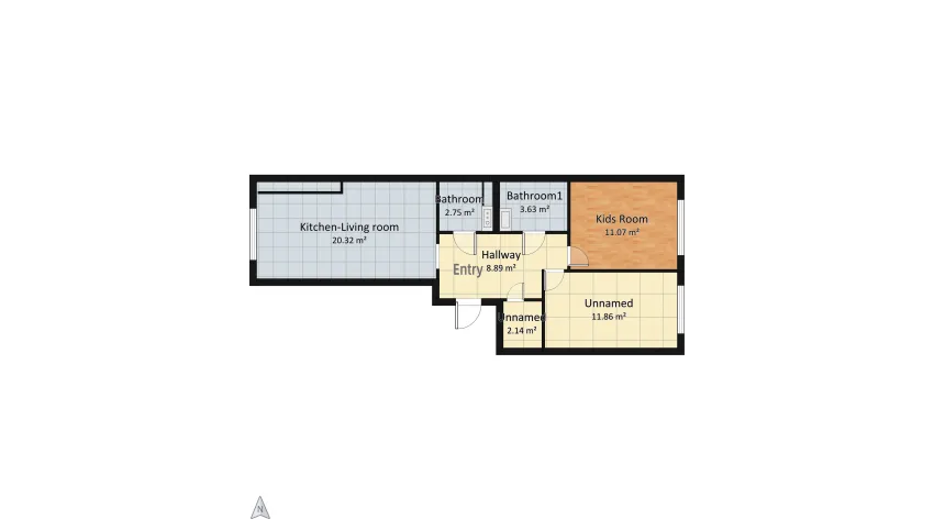Copy of our apartment (2) floor plan 60.66