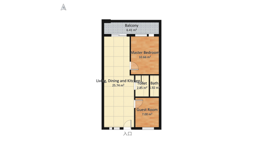 #KitchenContest - [＂Dream＂ Kitchen] floor plan 61.73