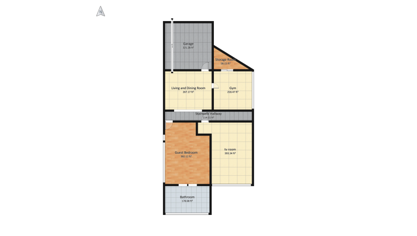Basement floor plan 844.61