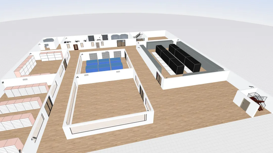 second floor data center 3d design renderings