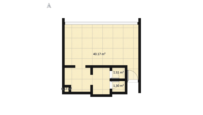 Proyect Beedroom floor plan 49.3